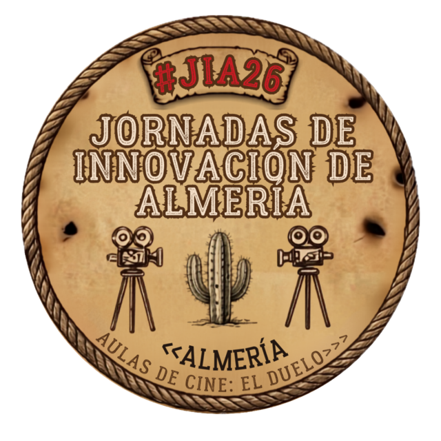 Distintivo #JIA26 de las Jornadas de Innovación de Almería